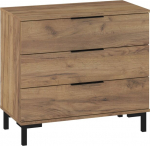 Kummut Meblocross Fresh FRE-02, kuldne tamm