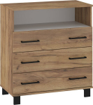 Kummut Meblocross 3SP, pruun/valge