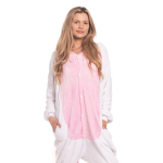Naiste &uuml;hes t&uuml;kis Kigurumi pidžaama Onesie kost&uuml;&uuml;m &Uuml;kssarvik Heleroosa 165-175 cm L, L