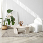 Kohvilaud, Rock - Travertiin, 105x35x65 cm, Melamiinkattega