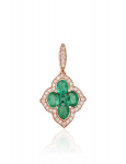 Kullast ripats teemantidega Diamond Sky "Diamond Flower X", Golden