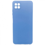 Evelatus Samsung Galaxy A22 5G Nano silikoon&uuml;mbris, pehme puutega TPU, tumesinine
