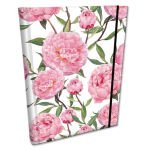 B6 ruuduline m&auml;rkmik koos kustutuskummiga Soft Touch Peonie - EV-Corp