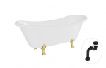 Vann Besco Amelia 190, White+Gold, sifooniga Klik-klak Black