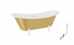 Vann Besco Amelia Glam 190, Gold+White, sifooniga &uuml;levooluga Klik-klak Gold