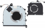 Asendus s&uuml;learvuti cpu gpu jahutusventilaator xps 15 9570 xps 15 7590 xps 15 9570 precision 5530 5540 seeria jaoks, 4 kontaktiga toitepistik, dc 5v 0.5a ventilaator (cpu ventilaator)