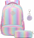 Seljakott t&uuml;drukutele kooli seljakott vikerkaare s&auml;delusega seljakott laste seljakott koolikottide komplekt teismeliste v&auml;rviline kooli seljakott naiste vabaaja seljakott reisimiseks t&ouml;&ouml;le, Rainbow Gradient, Rucksack