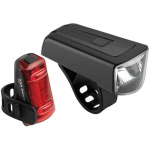 Valgusti komplekt - AXA - DWN 70 - Laetav USB - IPX6 - Must