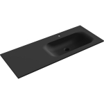 Kraanikauss Mexen Vela, Right, 121 x 46,5 cm, Black matt