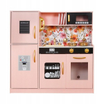 Puidust laste k&ouml;&ouml;k LED-valgustuse ja tarvikutega