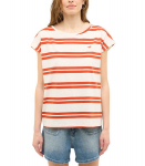 Mustang Naiste T-s&auml;rk 1016514*12753, naturaalvalge/oranž