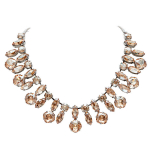 Naiste kaelakee Diamond Sky &bdquo;Crystal Branch (Golden Shadow)&ldquo; koos Swarovski kristallidega