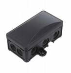 Harukarbid IP54, must, pinnapealne, 90x45x40mm, UV