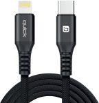 Kiire USB-C - Lightning kaabel 1,5 m must