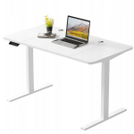 Valge elektriline t&otilde;stetav laud, modernne