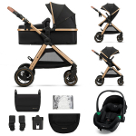 Universaalne jalutusk&auml;ru Kinderkraft Esme 3in1, Pure Black