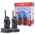 PNI R40 PRO raadiosid (2 tk), 0.5W, ASQ, TOT, monitor, 1200mAh, laadija ja k&otilde;rvaklapid kaasas