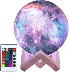 Galaxy Moon lamp &Ouml;&ouml;valgusti - 15 cm - 3D-prinditud - 16 v&auml;rvi
