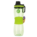 Laste joogipudel Strigo 600ml kummist sangaga, roheline