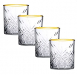 Klaasid Pasabahce Timeless Gold, 420 ml, 4 tk