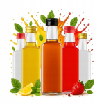 5x 250ml korgiga klaasist viskipudelit