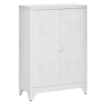 Dokumendikapp metallkapp multifunktsionaalne kapp magnetilise ribakardina uksega 75 x 33 x 110 cm valge