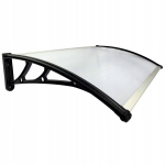 Uksekate Metal-gum, 100x60 cm, must