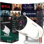 Projektor Kaasaskantav LED-projektor Androidi, WiFi, Full HD, 4K toega ja k&otilde;lariga