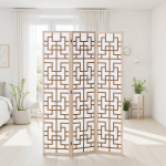 Ruumiklaas, Shoji 3-paneeliline, 120x2x170 cm, naturaalne pruun valge