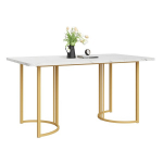 Ristk&uuml;likukujuline s&ouml;&ouml;gilaud 140&times;80 cm, marmormustriga, metallraam, reguleeritavad jalad, 1 tk