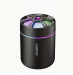 Aroomi difuuser LED-valgustusega, 180 ml, must