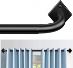 Reguleeritav kardinapuu PeSenp 85-228 cm, 25 mm, must, 85-228 cm