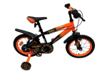 Laste jalgratas Volare Strike 14\", must, Oranje