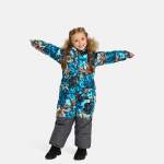Huppa Laste talvekombe WILLE 2, petrol pattern/ gray