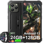 Telefon Blackview BV5300 Plus(NFC)+ R50 6,1" 24GB+128GB/2TB Android 13 6580mAh 13MP IP68 Must