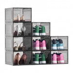 Kingade hoiukast, 34x25x18.4 cm, must, plastmassist hoiukast