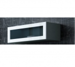 Glasuuritud kapp VIGO WITR 90 Hall/Valge &ndash; Seinale kinnitatav MDF-vitriin