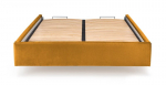 MODULO 160 cm Mustard Storage Bed Frame &ndash; Modern Upholstered Double Bed