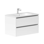 KAMĖ City 80 vannitoa valamukapp valamuga, valge