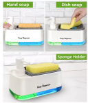 Praktiline k&ouml;&ouml;giseebi dosaator, valge, r&otilde;&otilde;msad inimesed ja beebi