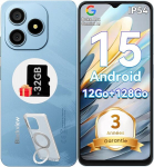 Telefon Blackview WAVE 9C 6.56" 12GB+128GB 13MP+8MP 5000mAh Android 15 Face ID - Sinine
