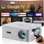 Projektor Ametlik 4K Google TV, HDR10+, 1080P natiiv, autofookus/trahvmoonutus, WiFi 6, Bluetooth, OSCAL PV800 Pro