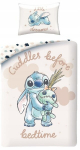 Lilo & Stitch &bdquo;Bedtime&ldquo; puuvillane voodipesukomplekt 140x200 + 70x90 &ndash; Halantex LS-8699BL