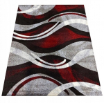 Abstraktse mustriga vaip Otto 01 hall/punane 240x330 cm