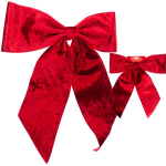 Dekoratiivne veluurne pael, punane, 45 x 51 cm