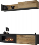 2-osaline elutoa m&ouml;&ouml;blikomplekt ASM Dallas B, hall/pruun