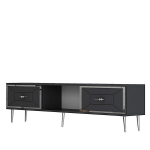 Hanah Home Arno moodne TV-kapp, hall/h&otilde;bedane, 150 x 40,5 x 29,6 cm