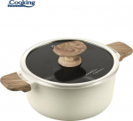 Alumiiniumkatel kaanega, keraamilise kattega 2.5L, 20x9.5 cm HR-JLG-WC20, COOKING BY HEINNER