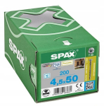Spax fassaadi/katte kruvid 4,5x50mm, 200 tk., roostevaba teras A2