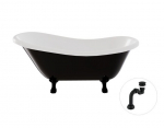 Vann Besco Otylia B&W 170, Must/Valge+Must, koos sifooniga Klik-klak Must